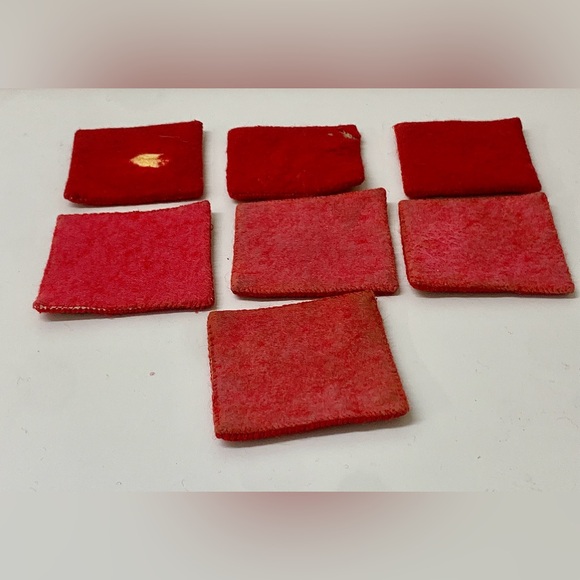 (Lot of 7) 1940s WWII Era Homemade Hand Knitted Country House Scene Coasters - Picture 11 of 12